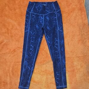 Victoria's Secret Navy Snake Print Jeggings